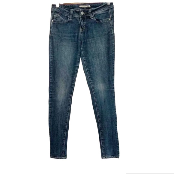 YMI Super Skinny Foxy Jeans size 5 Dark Blue pants Stretch Denim Womens JRs * - Picture 13 of 13